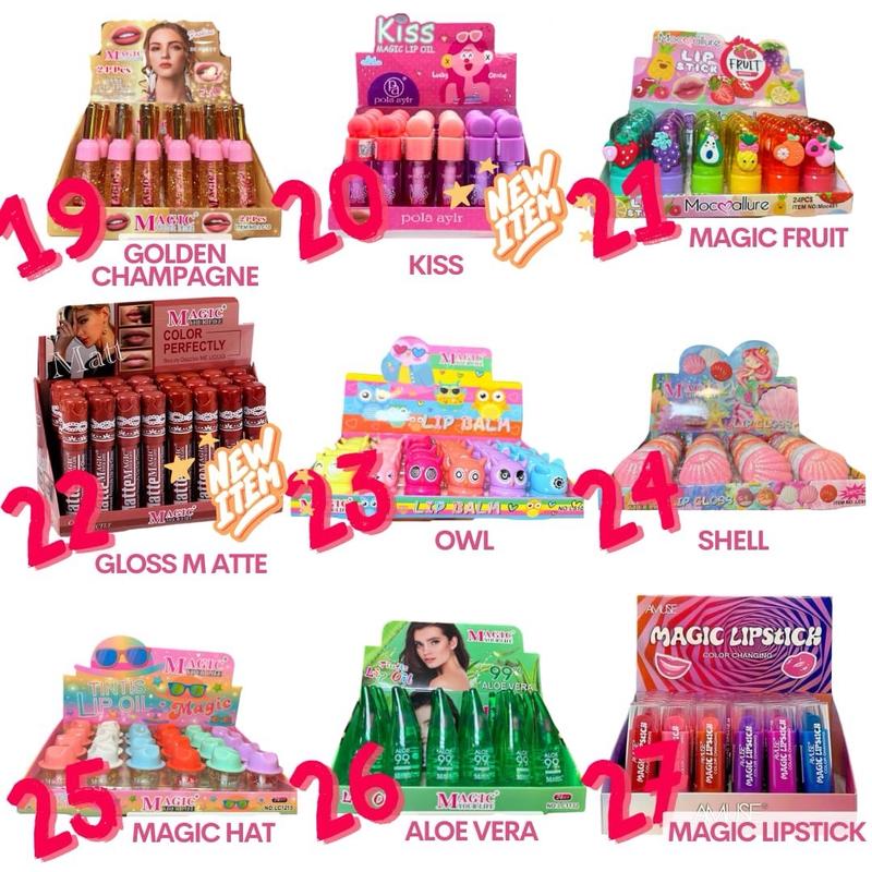 Wholesale bundles lip products - lip gloss lip balm lip tint lipstick makeup sets