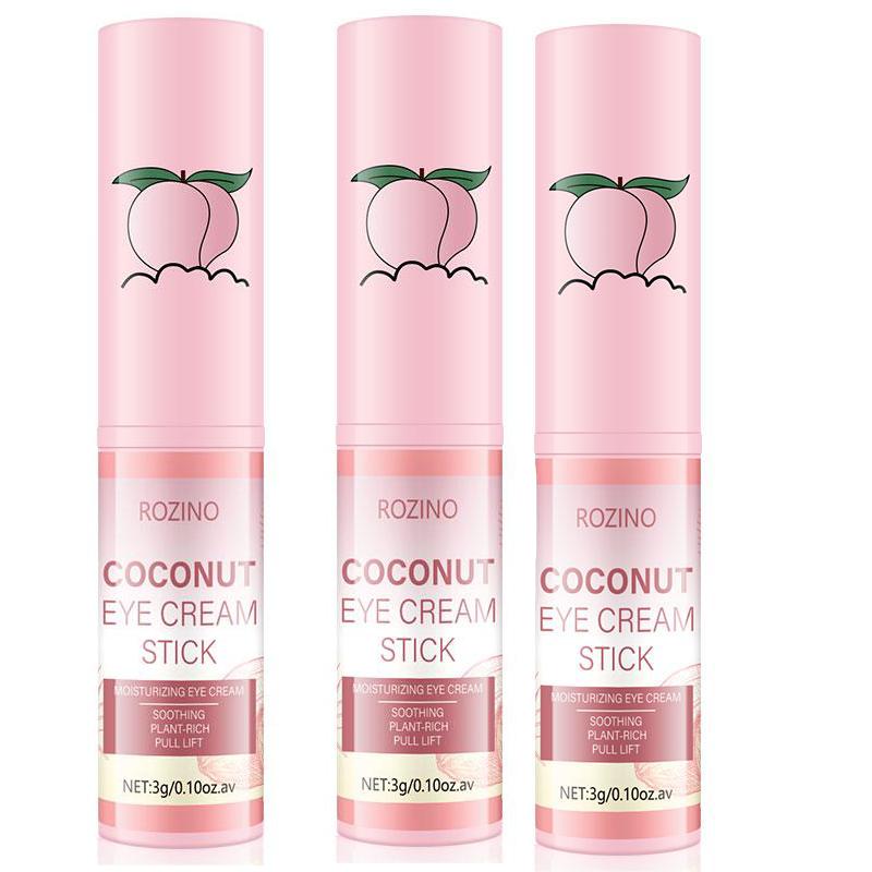 [3 PCS]eye cream stick, Two Scents, Banana eye cream stick, coconut eye cream stick, Moisturizing eye skin, eye skincare Brightening Tightening