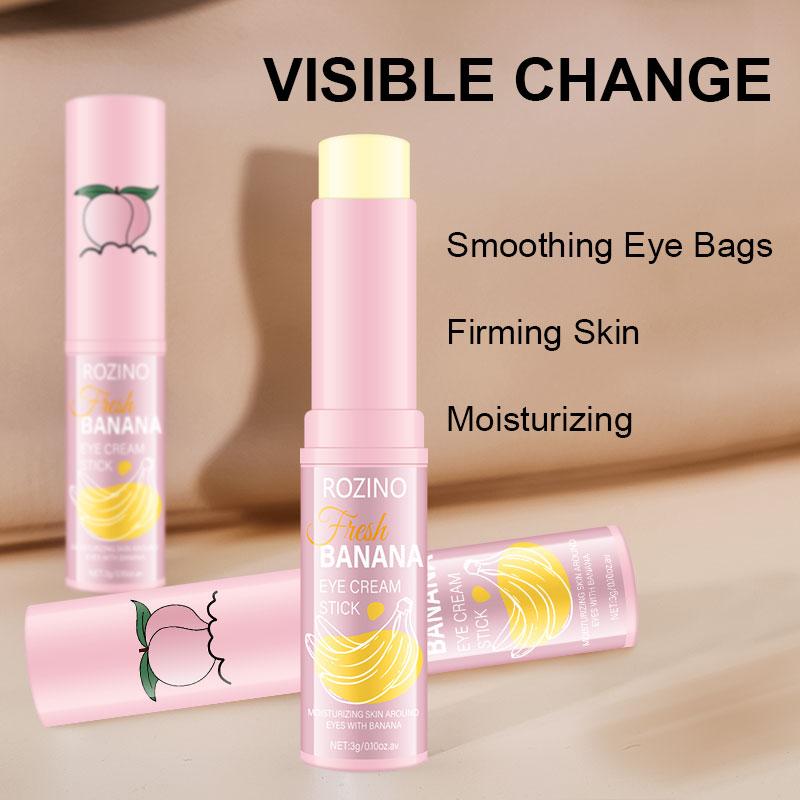 [3 PCS]eye cream stick, Two Scents, Banana eye cream stick, coconut eye cream stick, Moisturizing eye skin, eye skincare Brightening Tightening