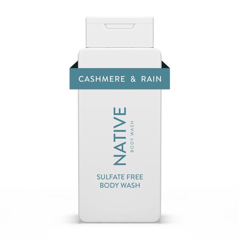 Native Body Wash, Cashmere & Rain, Sulfate Free, Paraben Free, for Men and Women, 18 oz