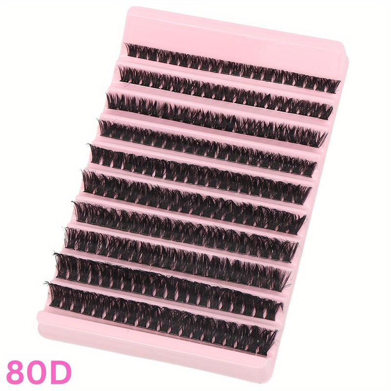 Mixed Size Individual False Eyelashes, 1 Set Natural Look Eyelash Extensions, Self Grafting Curl Eyelashes Clusters for Women & Girls Eye Makeup Enhancement, Christmas Gift