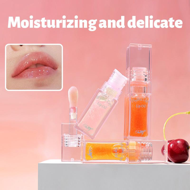 Color changing lip oil moisturizing easy color moisturizing not easy to stick cup color changing lip glaze toot lip makeup lip glow Bright Skincare brown  lip