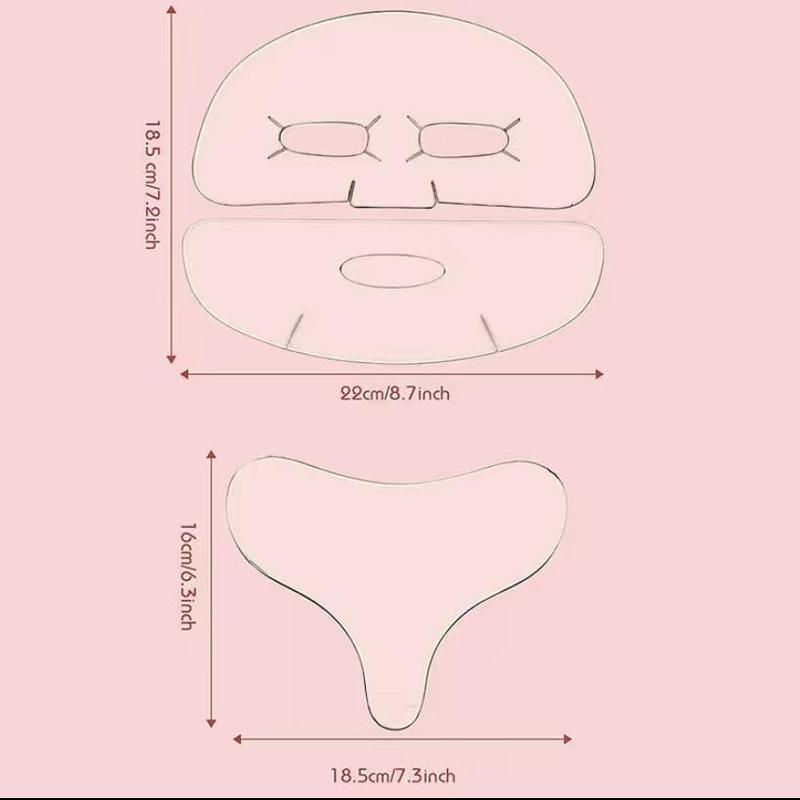 Silicone Face & Chest Sticker, 3 Counts Reusable Skin Firming & Lifting Patch, Face & Chest Sticker for Women & Girls