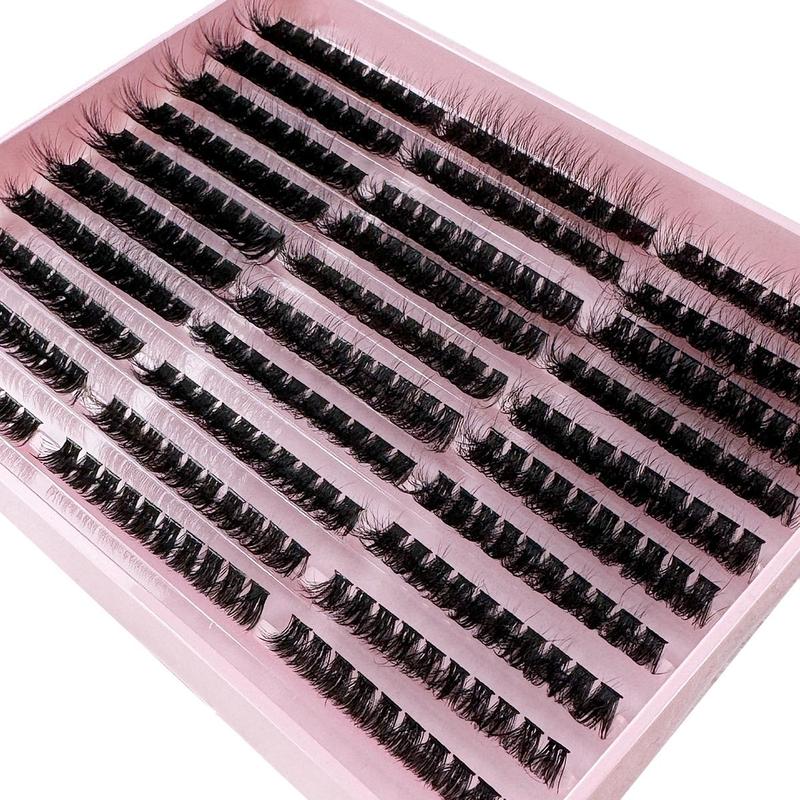 Mixed Length Individual False Eyelashes, Natural Look Eyelash Extensions, Self Grafting Curl Eyelashes for Christmas Gift, Eye Makeup Enhancement False Eyelashes