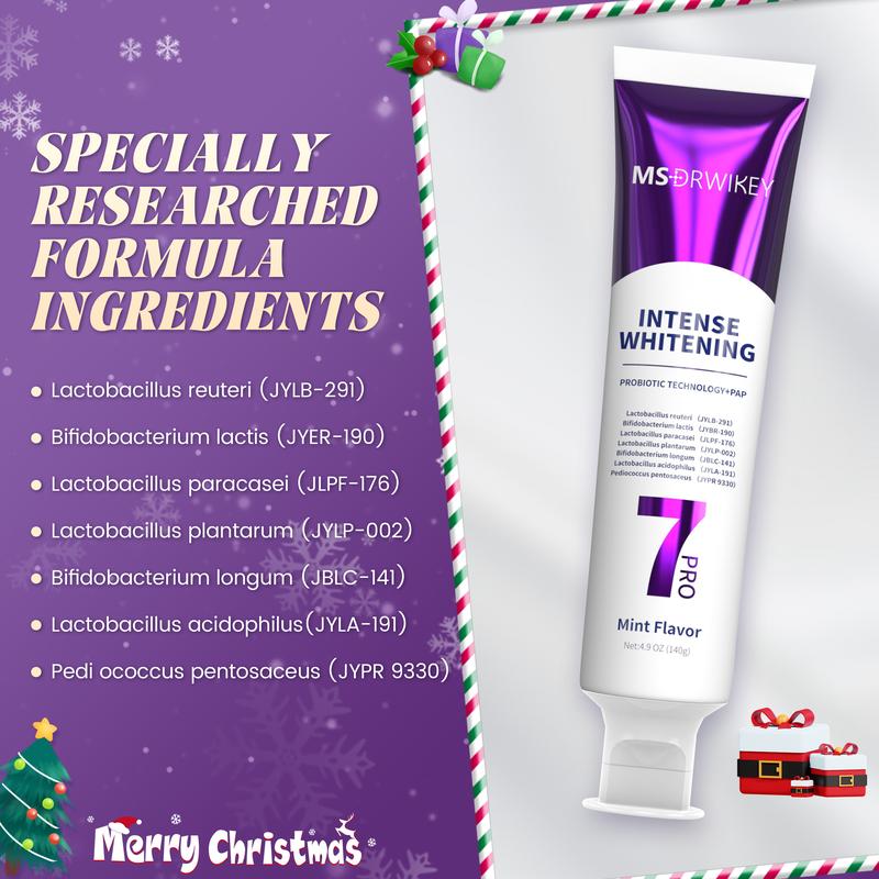 New Arrival! Christmas stocking stuffers. Limited-Time Flash Sale: 7Pro Brightening Toothpaste for Sparkling White Teeth and Fresh Breath Every Day! A Must-Have for Oral Care.