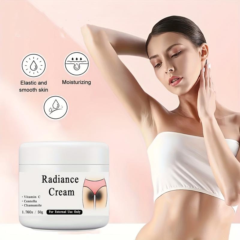 50g Radiance Cream Contains Vitamin C, For Private Parts, Underarm, Joints, Improve The Look Of Melanin, Illuminating Butt Thigh Inner Skin, 1.76 Oz