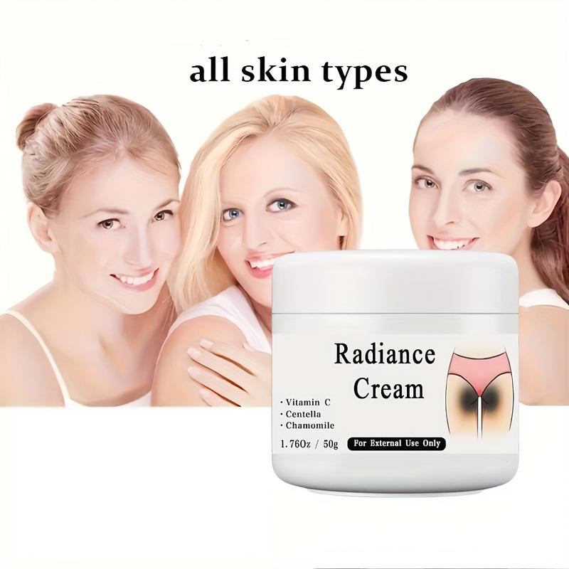 50g Radiance Cream Contains Vitamin C, For Private Parts, Underarm, Joints, Improve The Look Of Melanin, Illuminating Butt Thigh Inner Skin, 1.76 Oz