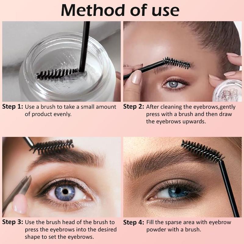 Soap brows kit, 2 pcs set eyebrow freeze styling wax, long-lasting eyebrows enhancer shaping clear tint gel, eye brow makeup balm pomade cosmetics (2PCs 01 #)