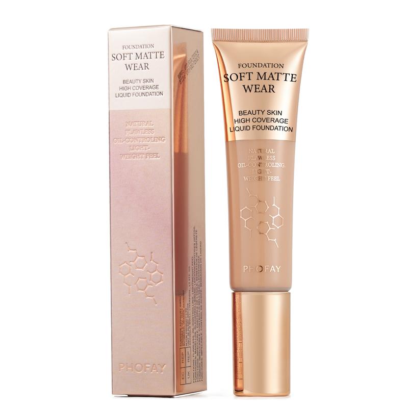 Hydrating Essence Foundation,Waterproof and Light Long Lasting Makeup  Flawless Soft Full Coverage Facial Tinted Foundation Serum