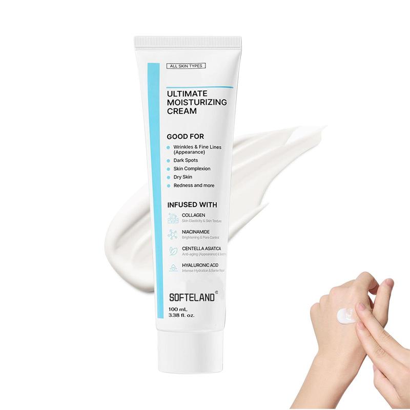 Ultimate Moisturizing Cream (100mL)   Collagen, Niacinamide, Centella Asiatica, Hyaluronic Acid   Wrinkles, Dark Spots, Dry Skin, Redness Skincare Korean