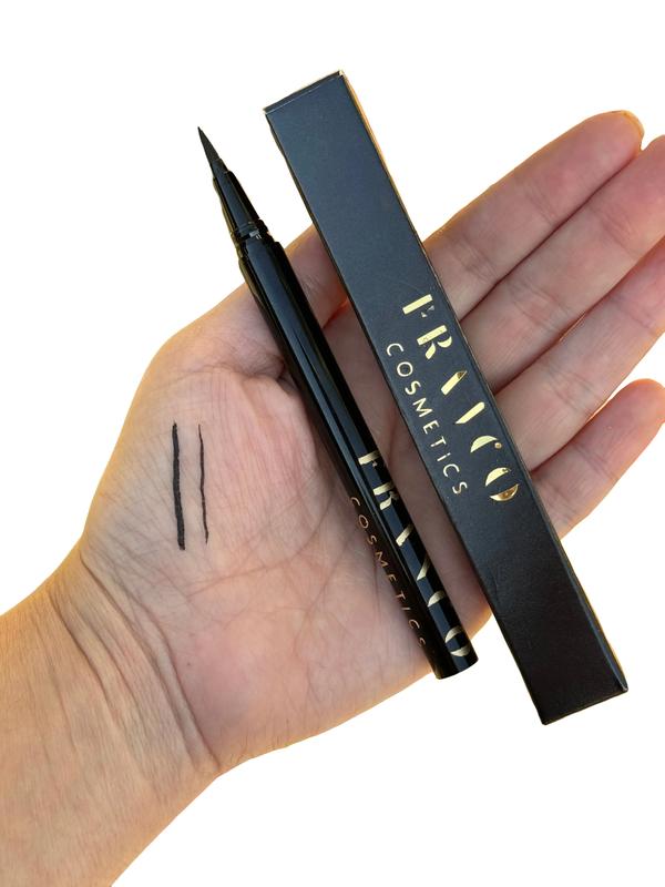 NEW? FRANCO COSMETICS Waterproof Liquid Eyeliner-BLACK Lipliner Makeup Longwear Smooth