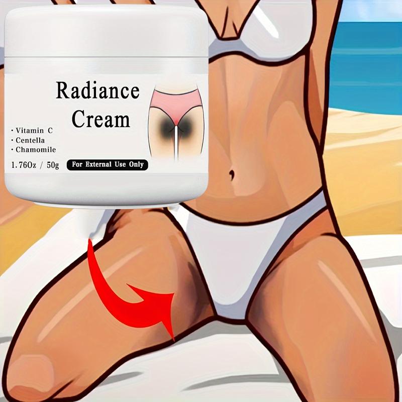 50g Radiance Cream Contains Vitamin C, For Private Parts, Underarm, Joints, Improve The Look Of Melanin, Illuminating Butt Thigh Inner Skin, 1.76 Oz