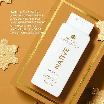 Native Sulfate Free Limited Edition Holiday Body Wash - Sugar Cookie - 18 fl oz