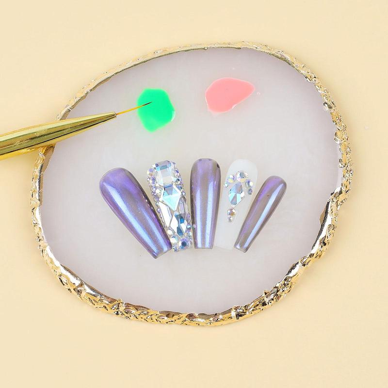 Round Shaped Nail Polish Nail Art Palette, Nail Art Polish Display Board For Nail Tech Desk, Nail Art Display Stand, Nail Art Display Stand Plate, Manicure Tool, Hand, Foot & Nail Care Accessories