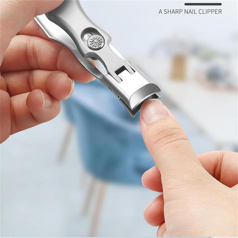 2024 New Ultra Sharp Stainless Steel Nail Clippers for Thick Nails Set, The Luxurious Ultra Sharp Nail Clippers Set with Nail File for Seniors Men Women