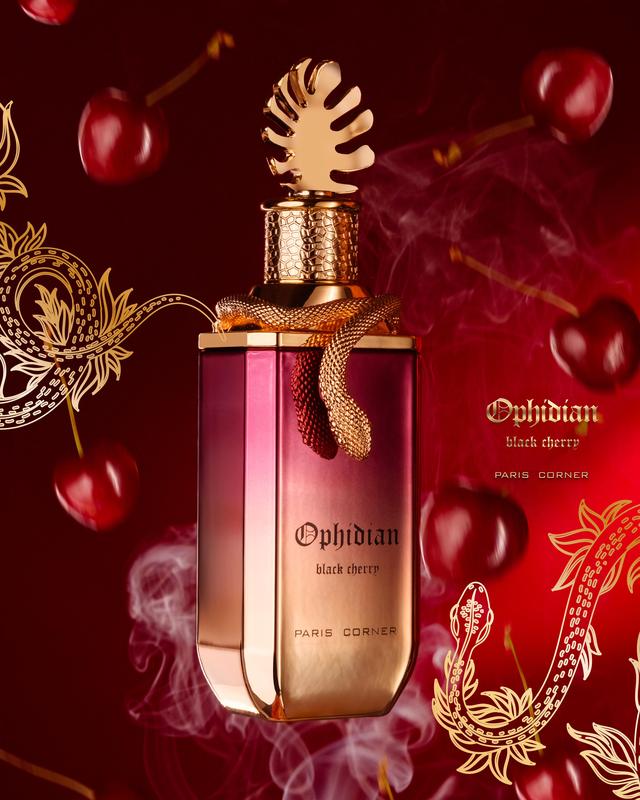 Ophidian Black Cherry Perfume Paris Corner EDP Perfume Fragrance 100ml 3.38 Fl Oz Unisex Fragrance