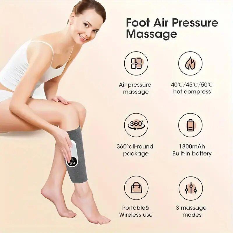 USB Rechargeable Leg Massager, 1 Set Electric Leg Massager with 3 Massage Modes, Temperature Adjustable Leg Warmer, Personal Comfort Massage Device for Home and Office Use