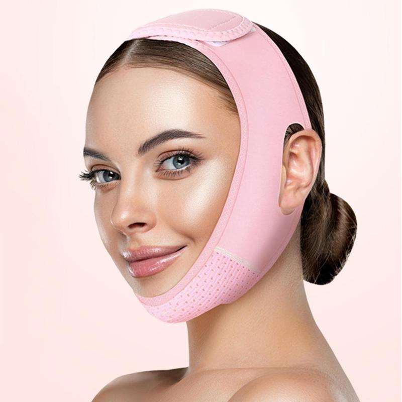 Reusable V-shaped Face Lifting Belt, Double Chin Mask, Face Slimming Strap, Lifting and Tightening Tool for Women & Men Daily Use, Christmas Gift