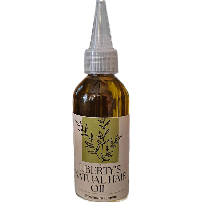 100ml Liberty's Organic Rosemary Infused Natural Hair Oil for Hydration, Strength, Nourishment & Haircare Comfort 80ml bottle