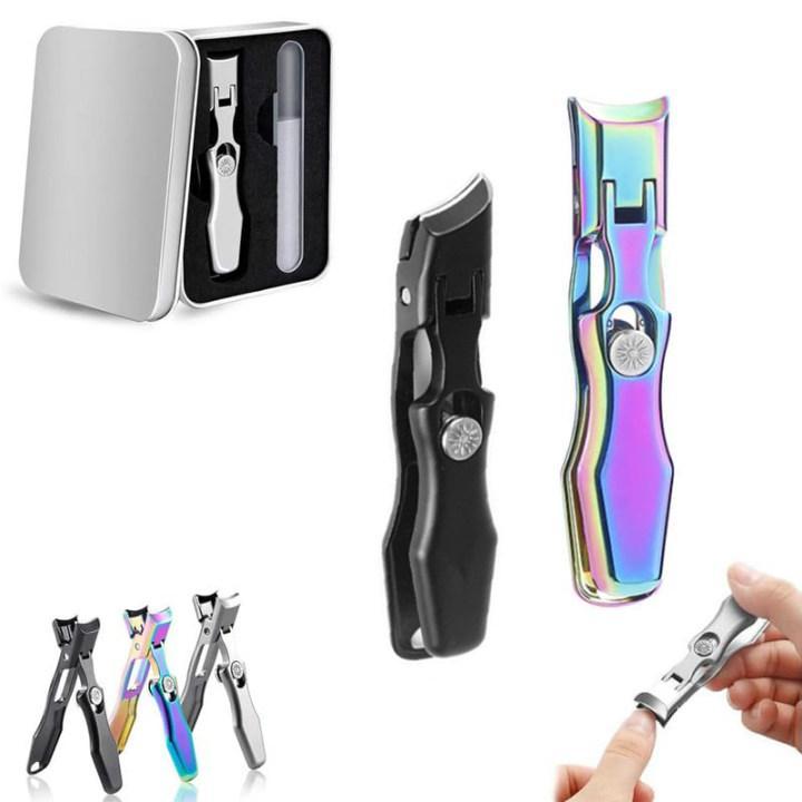 2024 New Ultra Sharp Stainless Steel Nail Clippers for Thick Nails Set, The Luxurious Ultra Sharp Nail Clippers Set with Nail File for Seniors Men Women