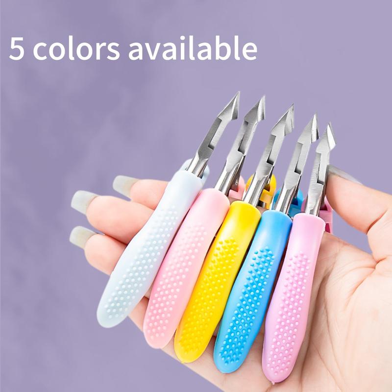 Stainless Steel Cuticle Nippers, Ergonomic Detachable Handle, Sharpening Blade Dead Skin Clipper for Manicure and Pedicure Care