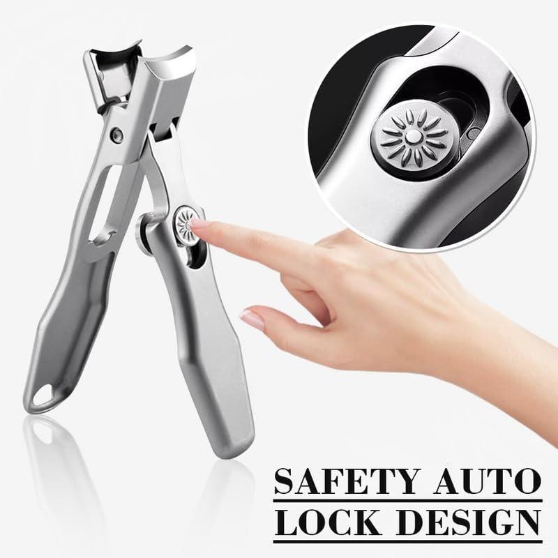 2024 New Ultra Sharp Stainless Steel Nail Clippers for Thick Nails Set, The Luxurious Ultra Sharp Nail Clippers Set with Nail File for Seniors Men Women