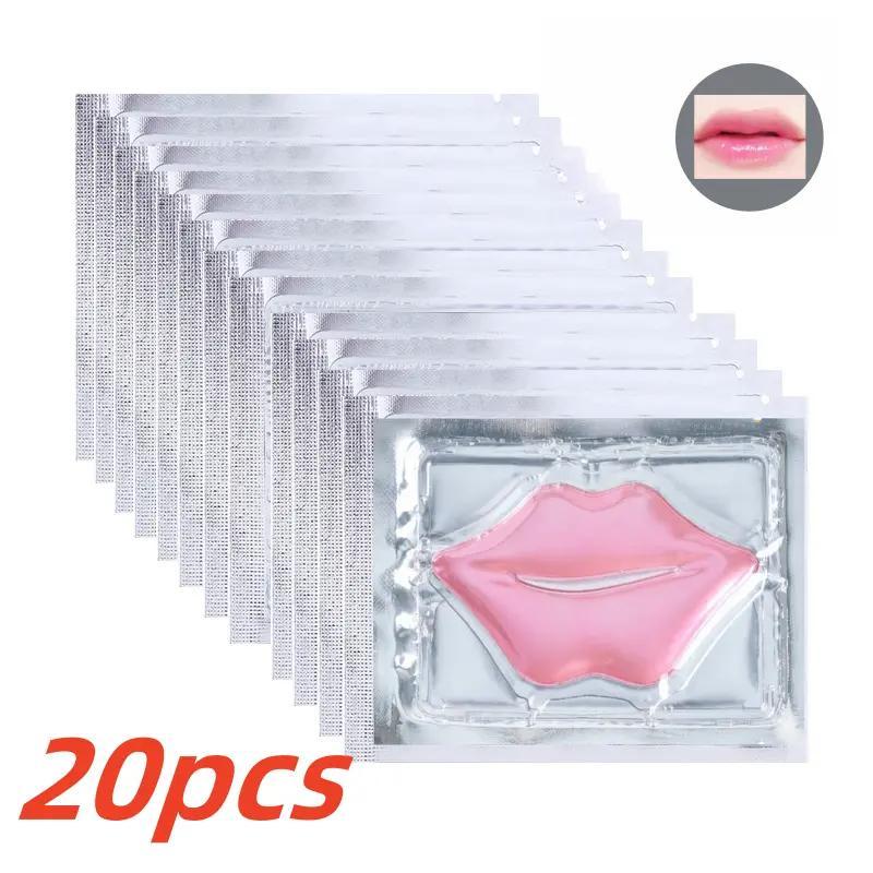 Collagen Crystal Lip Mask, 20pcs set Hydrating Lip Care Mask, Moisturizing Lip Care Product for Women, Perfect Gift Set for Mother