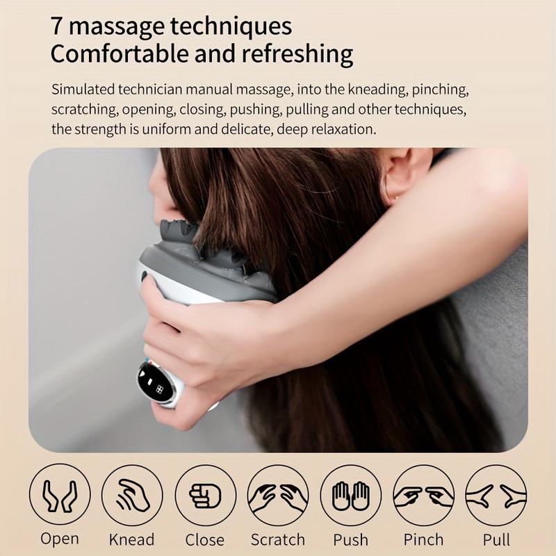 Scalp Massager Second Generation Intelligent Head Massager Vibration Kneading Massager Gift