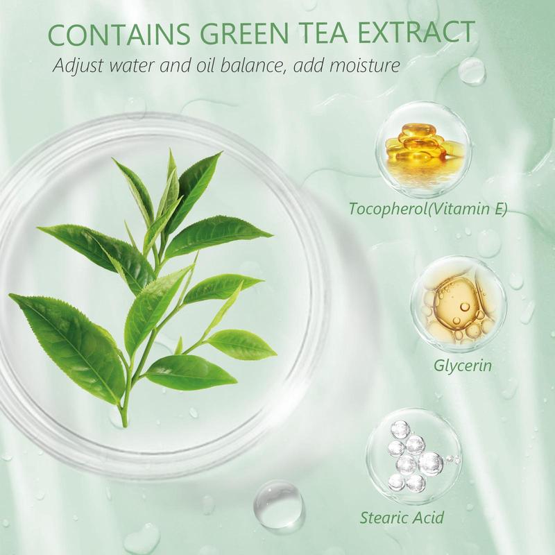 ELAIMEI Face Clean Mask Green Tea Cleansing Stick Mask Deep Cleans Pores Makes Pores Smaller for All Skin Types 40g