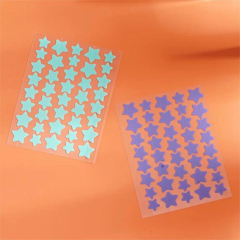 Star Shaped Acne Patches, 8 Counts set Invisible Acne Cover Patches, Face Spot Care Sticker, Skin Care Tool for Women & Men