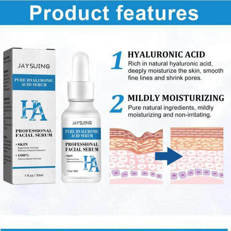 30ml Pure Hyaluronic Acid Face Serum, Professional Moisturizing Serum for Women & Girls, Facial Skin Care Product