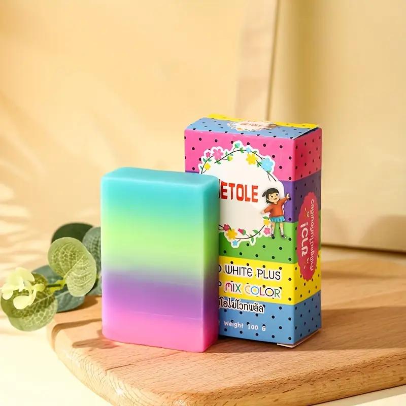 Rainbow Fruit Handmade Soap with Essential Oils - Moisturizing, Formaldehyde-Free, Glycerin-Enriched, Suitable for All Skin Types