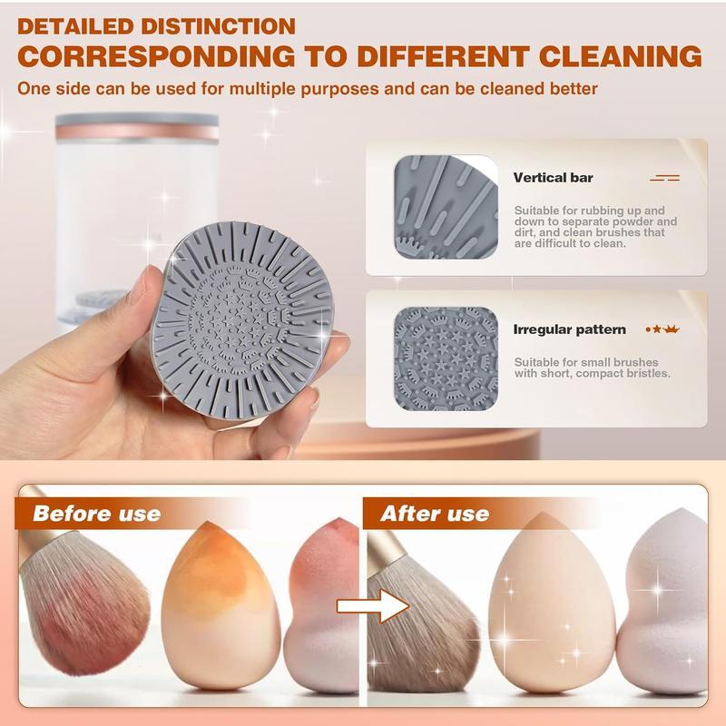 Christmas Electric Makeup Brush Cleaner, Automatic Makeup Brush Cleaner Machine, Electric Spinning Cleaner, Super-fast for Most Size Brush