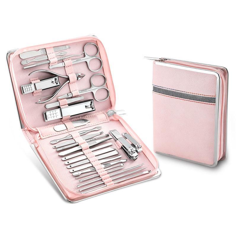 26pcs Stainless Steel Nail Clipper Set, Portable Manicure & Pedicure Tools For Daily Personal Care