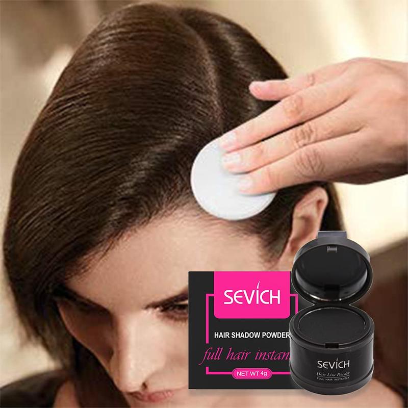 Hairline Powder, Quick Cover Grey Hair Root Concealer, Eyebrows & Beard Line for Thinning Grey Hairline, Windproof & Sweatproof Makeup Bronzer