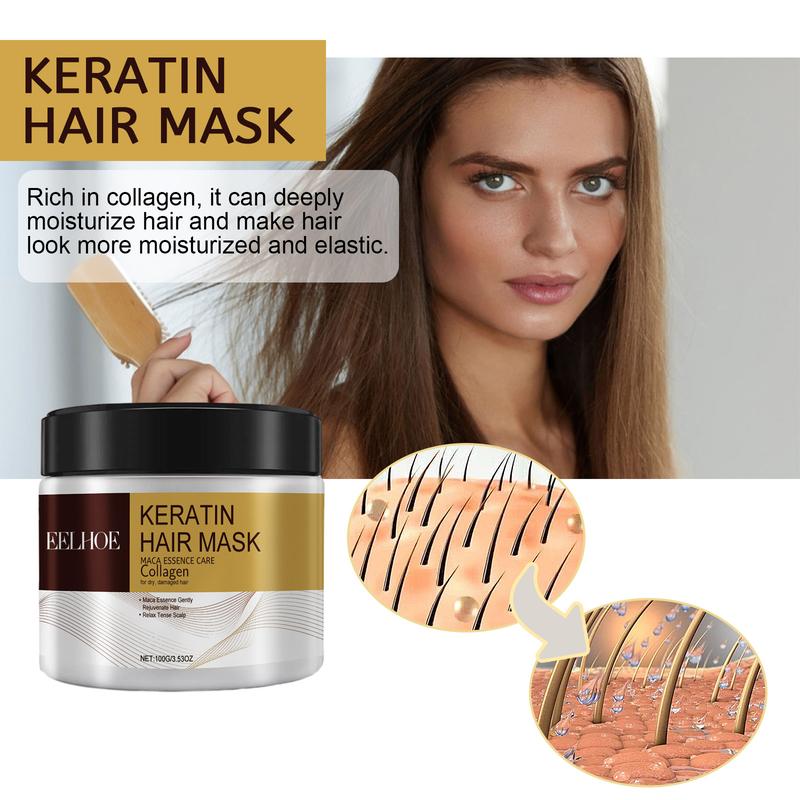 Repair Moisturizing Hair Mask Deep Moisturizing Repair Damaged Hair Anti-Drying Split Knot Anti-Hair Loss Conditioner Haircare