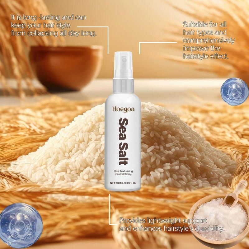 Sea Salt Spray, Hair Styling Spray, Natural Fluffy Hair Spray, Hair Care & Styling Product for Men & Women