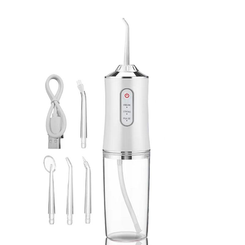 Rechargeable Portable Water Flosser - 4 Jet Tips, 3 Cleaning Modes for Dental Care Rechargeable Portable