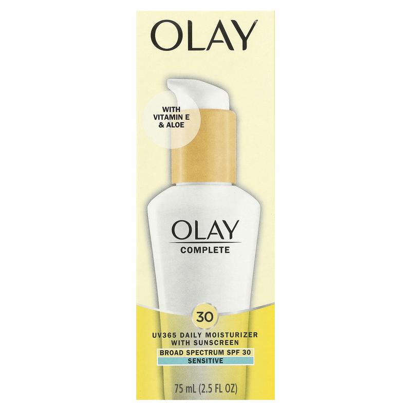 Olay Complete, UV365 Daily Moisturizer, SPF 30, Sensitive,  2.5 fl oz (75 ml)