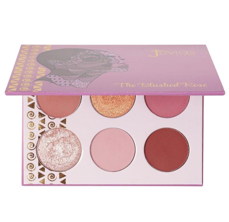 Juvia's Place Palette Blushed Rose - Rosy, Pinks, Rose-Gold, Shades of 6, Professional Eye Makeup, Pigmented Makeup Palette