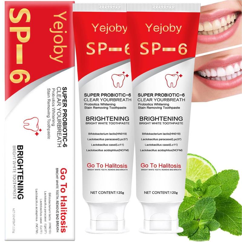 2024 Sp-6 Brighten Toothpaste,Probiotics Bright Brighten Toothpaste,Sp 6 Toothpaste,Brighten Toothpaste Sp-6,Sp-6 Probiotics Brighten Toothpaste,Fresh Breath