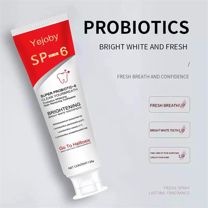 2024 Sp-6 Brighten Toothpaste,Probiotics Bright Brighten Toothpaste,Sp 6 Toothpaste,Brighten Toothpaste Sp-6,Sp-6 Probiotics Brighten Toothpaste,Fresh Breath