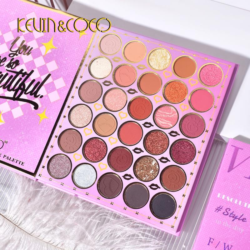 KEVIN&COCO 72 Color Spice Girl Eyeshadow and Blush Palette - Highlights and Contouring in One Disc for Makeup - Cosmetic Makeup