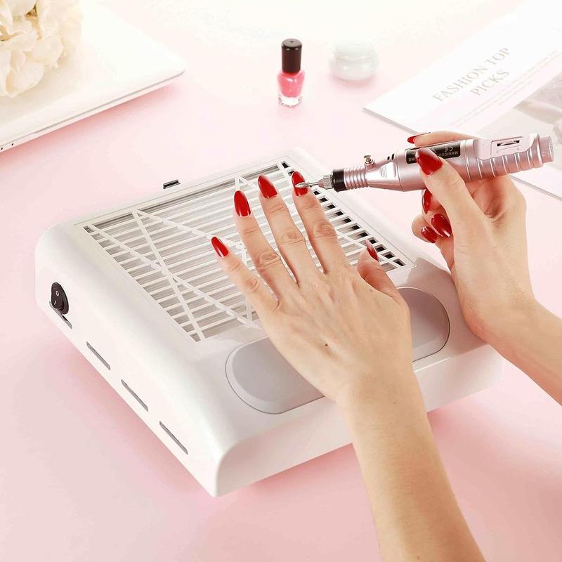 Nail Art Vacuum Cleaner, Nail Art Suction Cleaner, Professional Nail Art Cleaning Tool, Manicure & Pedicure Tools for Salon & Home Use