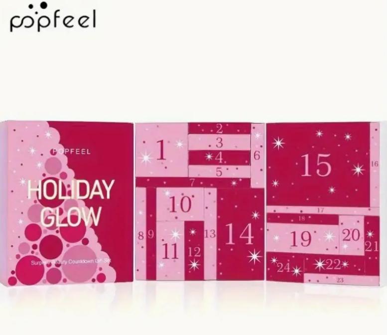 24 Piece Surprise Gift Set, Advent Calendar Makeup Gift Set, Christmas Gifts for Women and Girls