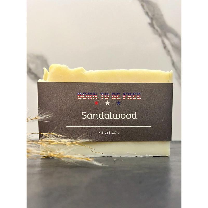 Sandalwood Tallow Soap Bar- Moisturizing for Sensitive Skin