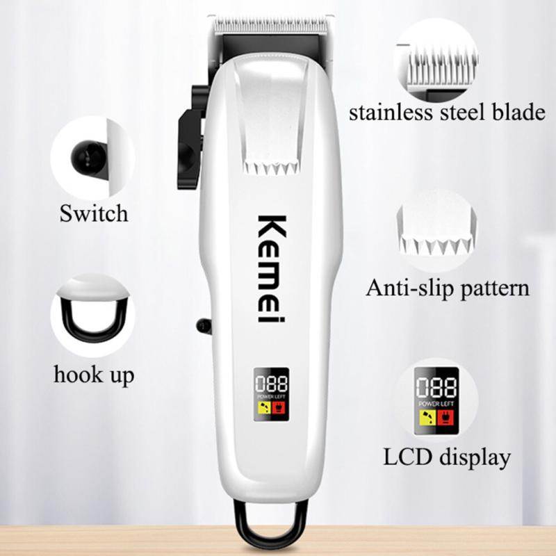 Professional Hair Clippers Trimmer Kit Men Cutting Machine Barber Salon US