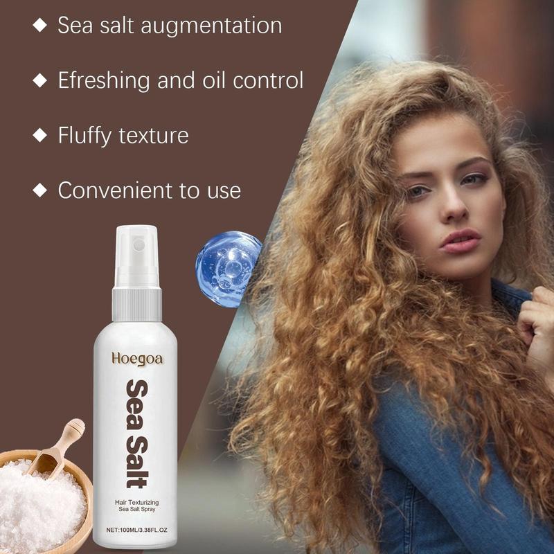 Sea Salt Spray, Hair Styling Spray, Natural Fluffy Hair Spray, Hair Care & Styling Product for Men & Women