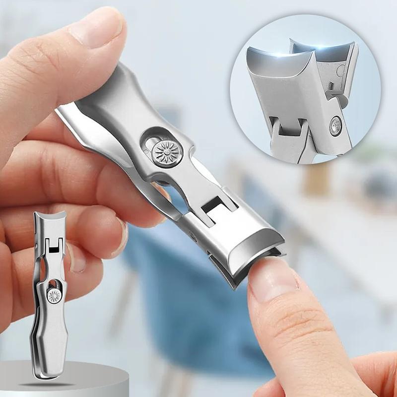 Portable Nail Clipper with Nail File & Storage Case, 1 Box Professional Manicure Tool for Home & Travel Use, Nail Care Product