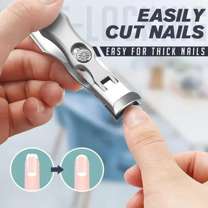 Portable Nail Clipper with Nail File & Storage Case, 1 Box Professional Manicure Tool for Home & Travel Use, Nail Care Product